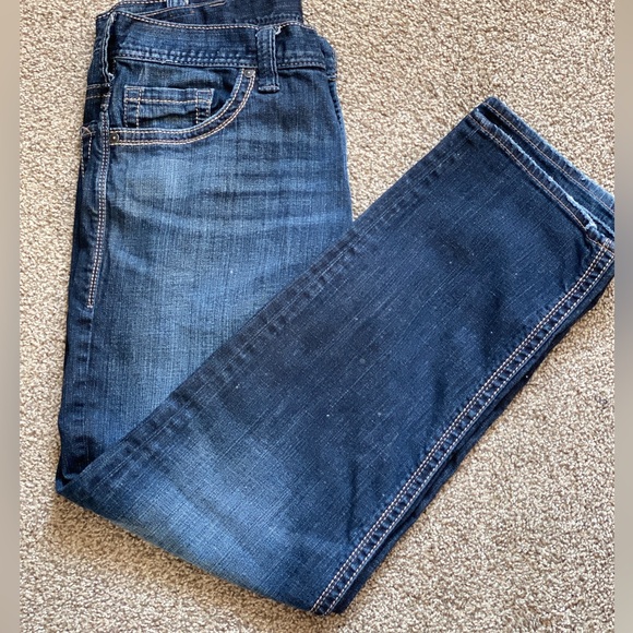Men’s 33x32 Silver Jeans Hunter Relaxed Straight Leg Jeans Dark Wash $114 Retail - Picture 3 of 13